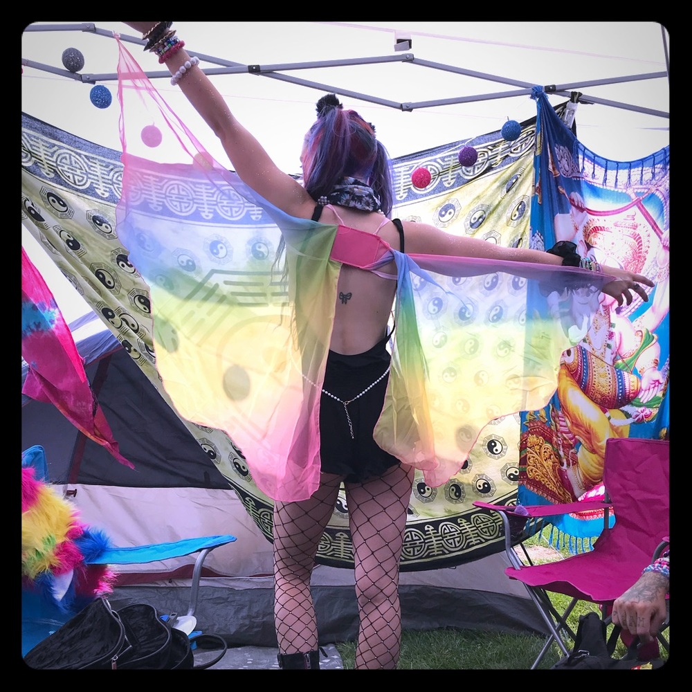 Rainbow Rave Fairy/Butterfly Wings